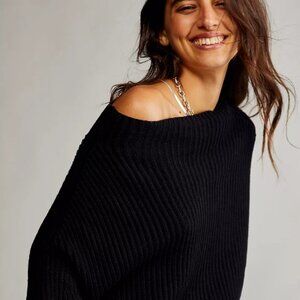 Free People - Emmy Mock Neck Sweater - Emerald Green - Size Xs